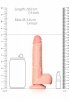 Naturalny penis na mocnej przyssawce dildo 17,8 cm
